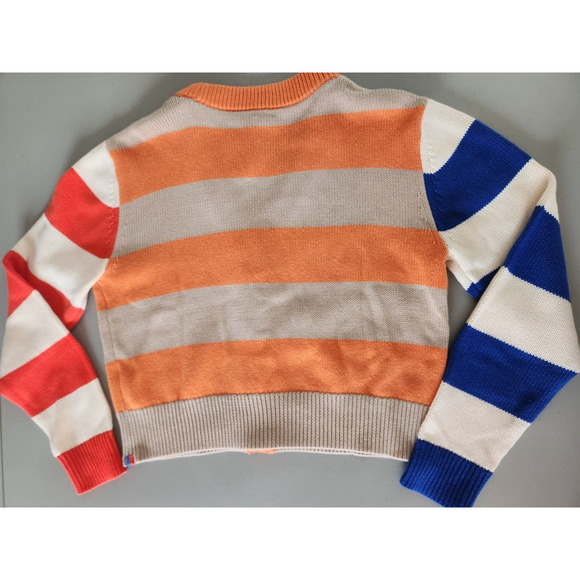 NWT Anthropologie Kule Remus Cardigan Cotton Wool Blend Striped Button Size S - Picture 7 of 12